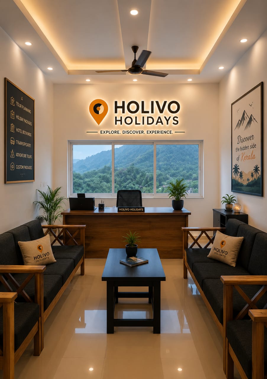 Holivo Holidays office interior Munnar